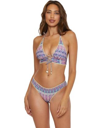 BECCA by Rebecca Virtue Tulum Adela Bikini Bottom Womens Multicolor Hipster Swimwear GBO2309