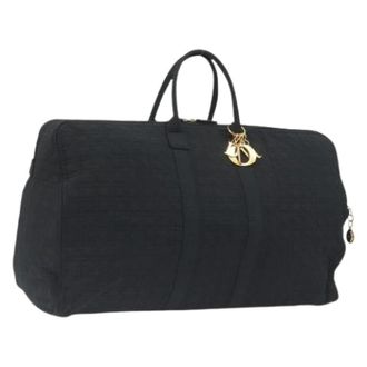 Dior Pre-owned Boston Bag - Dames - Vintage Weekendtas - Zwart - ONE Size - Nylon - Vintage