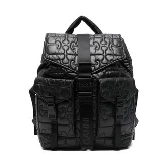 Ganni Backpacks, female, Black, ONE SIZE, Backpack