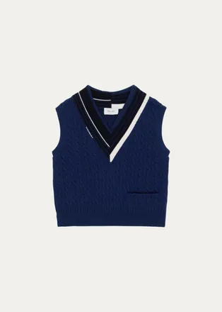 WE-AR4 The Retro Cable-Knit Wool Vest