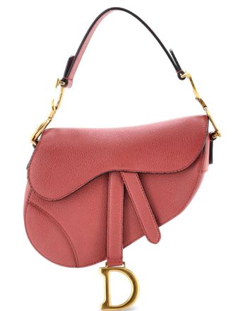 Dior Saddle Handbag Leather Mini shoulder bag - women - Calf Leather - One Size - Pink