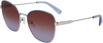 Longchamp Gray Metal Womens Sunglasses