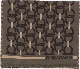Ferragamo wollen sjaal met haken