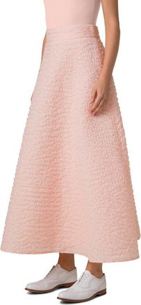 Akris Techno Organza A-Line Skirt in 63 Peach at Nordstrom, Size 14