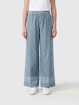 Ermanno Scervino Printed Silk Palazzo Trousers