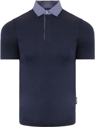 Armani Emporio Mens Navy Polo Shirt - Blue Cotton - Size 2XS