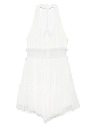 Nissa halterneck silk dress - women - Silk/Viscose/Polyester/Spandex/Elastane/Polyamide - 36 - White