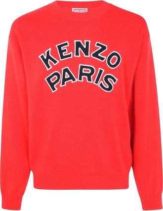 Kenzo Sweater Wool Blend Kenzo Paris Emblem