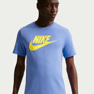 Nike Mens Nike Sportswear T-Shirt in Blue | AR5004-494