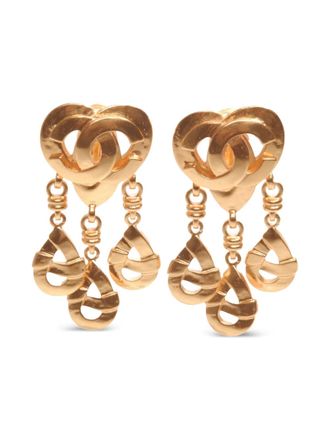 Chanel 1997s CC mark earrings - women - Gold Plated - One Size