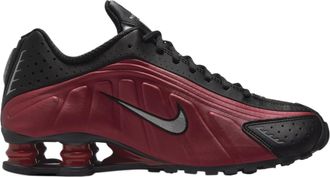 Nike Nike WMNS Shox R4 - Black, Metallic Silver, Team Red, Black/Metallic Silver/Team Red, 7 UK
