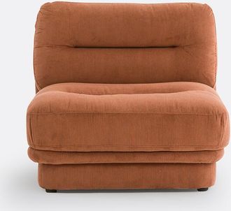 La Redoute Interieurs Fauteuil, ribfluweel, 2-zits, voor modulaire zetel, JONAS