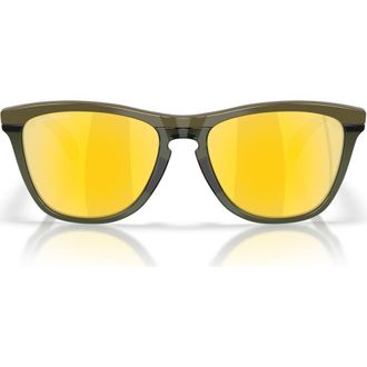 Oakley Gender Inclusive Frogskins Range XL 58mm Polarized Round Sunglasses in Dark Brush/Olive Ink at Nordstrom