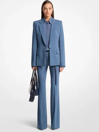 Michael Kors Tyler Stretch Wool Crepe Blazer
