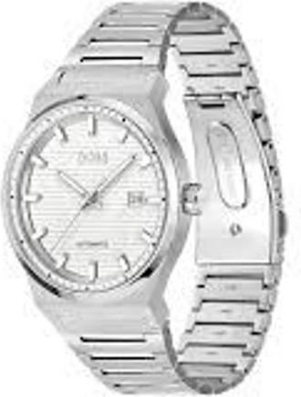 HUGO BOSS Hugo, Watches, male, Gray, Size: ONE SIZE Stainless Steel Dress Watch