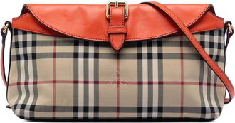 Burberry Pre-owned Burberry Haymarket Check Canvas Leah Crossbody Ladies 1TZGA42M1JSFBL4I
