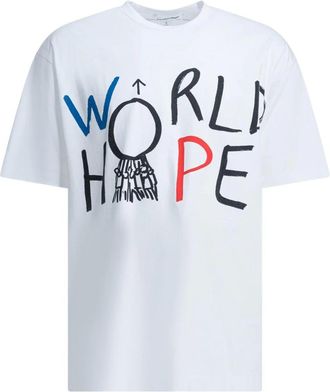 Comme Des Gar&ccedil;ons Camiseta de Algod&oacute;n con Estampado Gr&aacute;fico - Tops - Hombre - Blanco - M