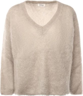 ottod'Ame V-hals Truien - Dames - V-hals truien - Beige - M - Truien & Vesten