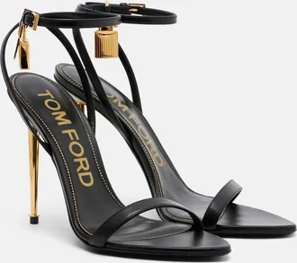 Tom Ford Padlock leather sandals