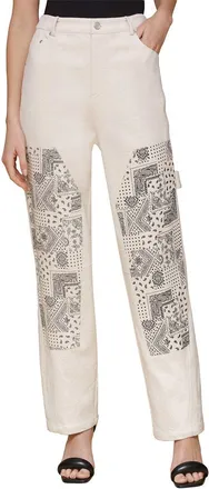 Avec Les Filles Mixed Media Carpenter Pant
