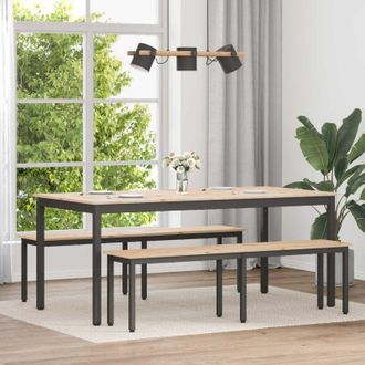 vidaXL vidaXL Tavolo da pranzo Naturale 180 x 90 x 75 cm Pino massello