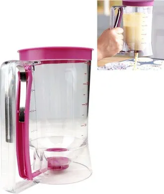 OEM Unidad, Dispensador De Masa Para Panqueques Port&aacute;til, 18.511 Cm, Cupcakes, Waffles, Masa Para Panqueques, Pasteles Y Crepes, Color Morado