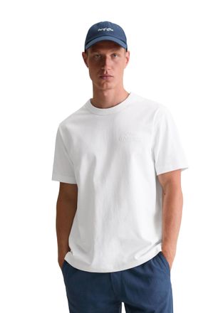 Marc O'Polo Denim T-Shirt MARC OPOLO DENIM, Herren, Gr. XXL, weiss (wei&szlig;), Single Jersey, Obermaterial: 100% Baumwolle, relaxed fit, Rundhals, Shirts T-Shirt, relaxed, 