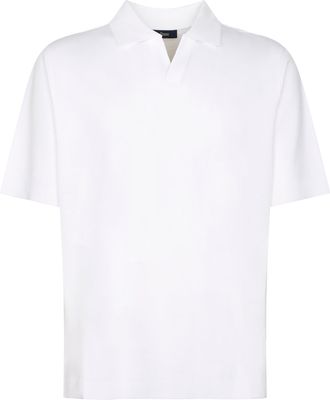 Herno Short-Sleeve Polo Shirt with Soft Collar