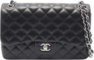 Chanel Pre-owned Vintage Shoulder Bag - Dames - Vintage Schoudertas - Zwart - ONE Size - Leer - Vintage