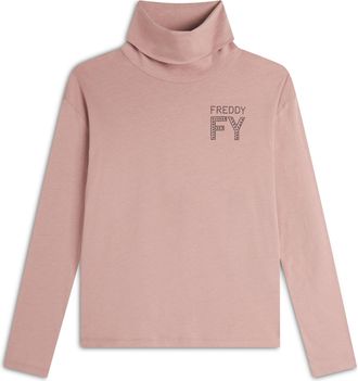 Freddy Lupetto Regular Fit da donna con Logo FY in Strass