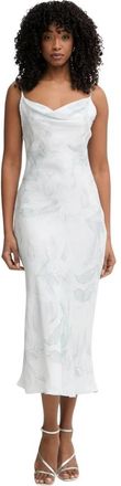 Guess Akilina Midi Jurk - Dames - Casual kleedjes - Grijs - XL - Kleedjes