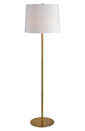 RENWIL Radison 60-Inch Floor Lamp in Gold/White at Nordstrom