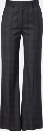 Blaz&eacute; Milano Blaz&eacute; Milano Lundy checked virgin wool flared pants