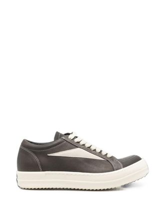 Rick Owens Black Leather Sneakers