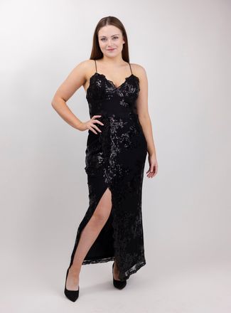 BeReal Luna Sequin Dress In Black