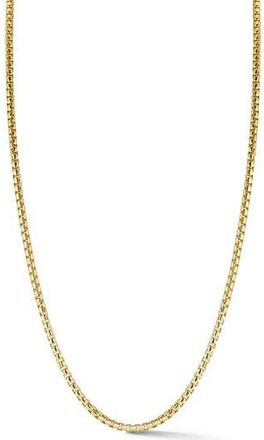 Yield of Men Mens Rounded Box Chain Necklace in Gold at Nordstrom Rack, Size 20