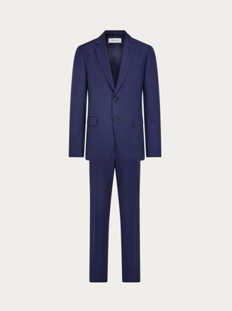 Ferragamo Men Wool and mohair suit Violet