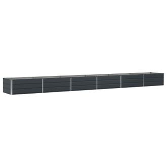 vidaXL Jardinera Antracita 600 X 80 X 45 Cm Acero Vidaxl