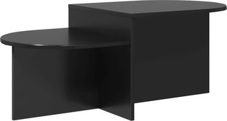 vidaXL Mesa De Caf&eacute; Roble Negro 100 X 50 X 40 Cm Madera De Ingenier&iacute;a Vidaxl