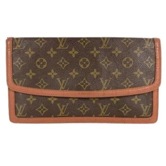 Louis Vuitton Pre-owned Clutches, female, Brown, Size: ONE SIZE Pre-owned Monogram Clutch Bag