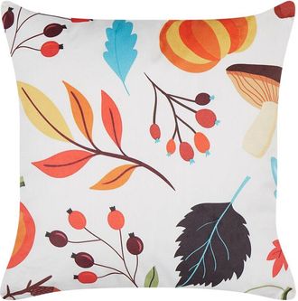 Beliani Coj&iacute;n De Terciopelo Multicolor 45 X 45 Cm Poli&eacute;ster Oto&ntilde;al Relleno Viscaria