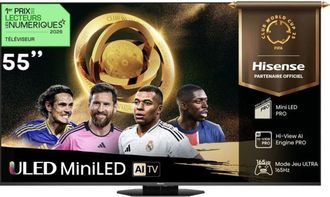 Hisense Tv Mini-led Qled - Hisense - 55u8q - 4 000 Nits - 165hz - Smart Tv Vidaa U9