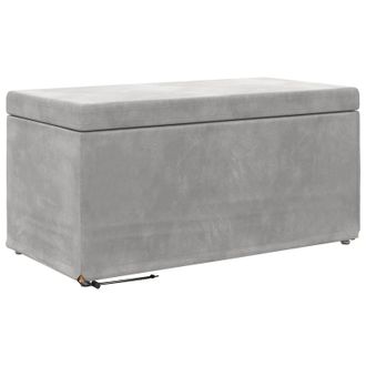 vidaXL Pouf Grigio Chiaro 81 X 41 X 40 Cm Vidaxl