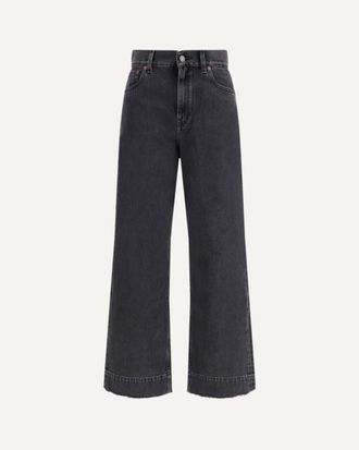 Chlo&eacute; High-Waisted Cropped Denim Jeans Female 29