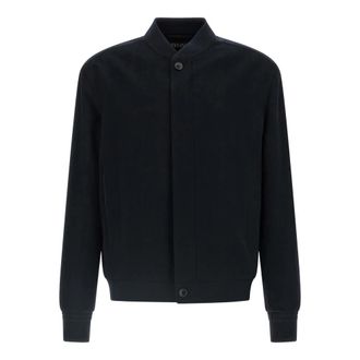 Ermenegildo Zegna Bomberjack - Heren - Bomber jackets - Blauw - L - Leer - Jassen