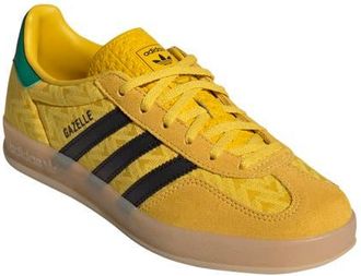 adidas Gazelle Indoor Sneaker in Eqt Yellow/Core Black/Gum 3 at Nordstrom, Size 8.5