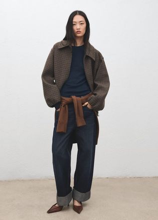 Mango Maglietta maniche lunghe coste blu notte - Donna - XXS - MANGO