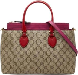 Gucci Pre-owned Handbags, female, Beige, Size: ONE SIZE Pre-owned Plastic Handbag