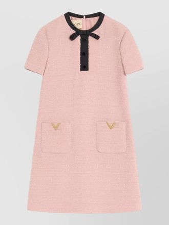 Valentino short dress with bow and pockets