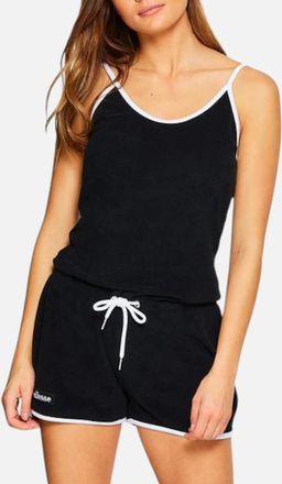 Ellesse Womens Ellesse Loron Womens Playsuit Size 12 14 Summer Sports Jumpsuit Black Dungarees - Size: UK 12 / eu 40